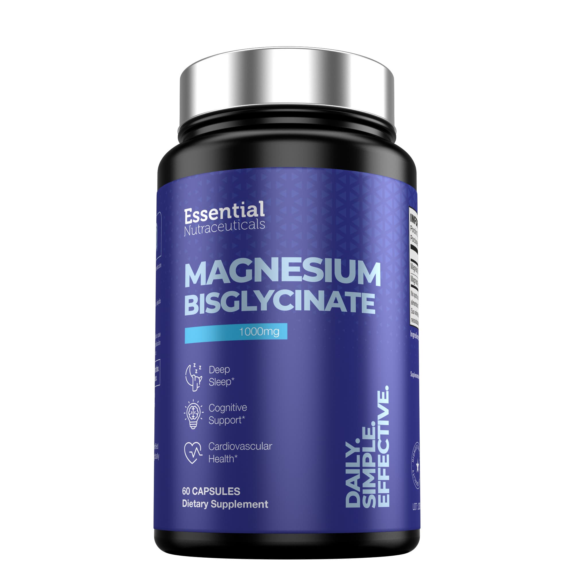 Magnesium Bisglycinate 1000mg 60 Caps